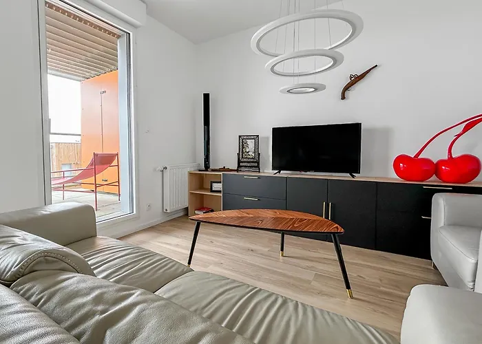 Appartement T2 Lumineux - Proche Plage&technopôle - Parking Privé, Bureau&wifi Rapide *